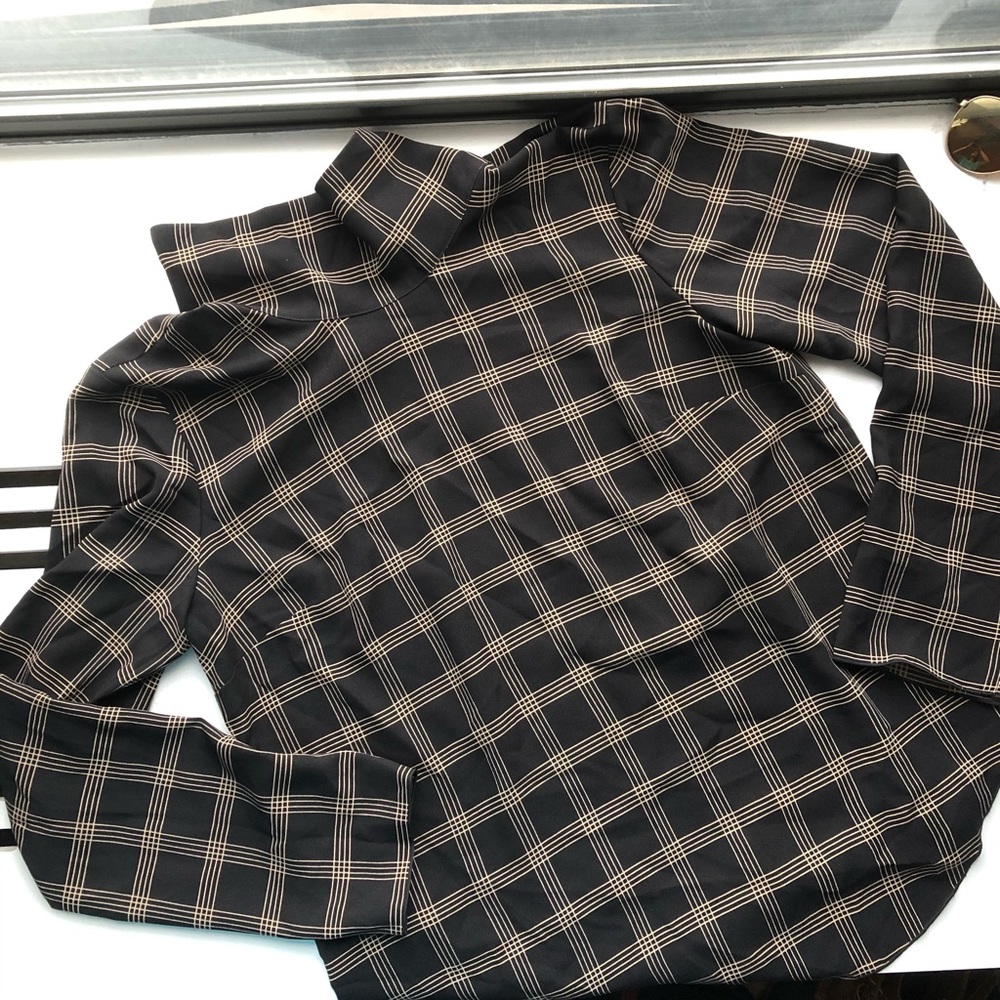 NWOT Ann Taylor Plaid Blouse